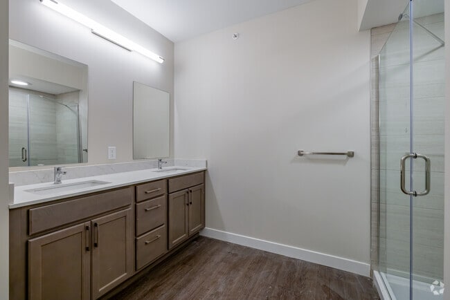 3BR, 2BA - 1,351SF - Primary Bathroom - Brightdawn Village Apartments