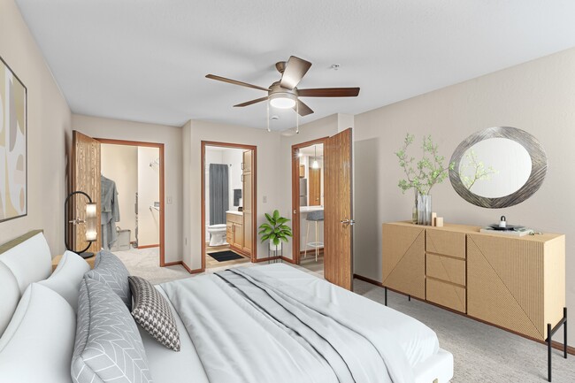 Two bedroom, two bath open concept