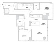 Two Bedroom B6 - 1145 Sq. Ft. - Residences 401-3901