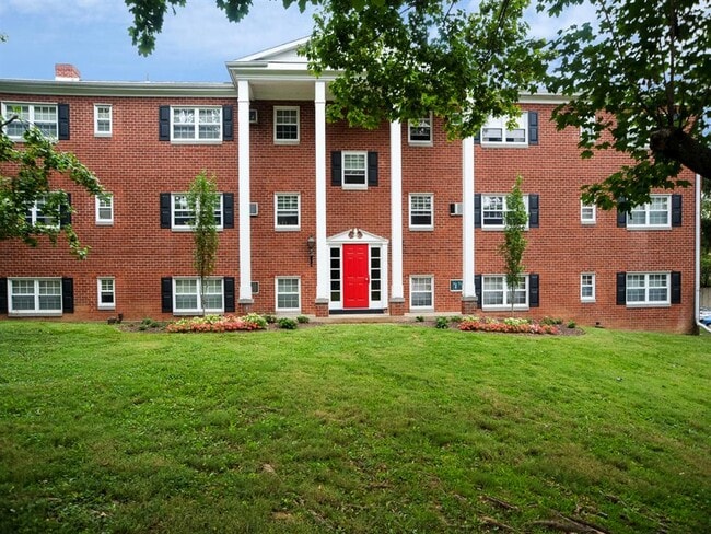 Classic and Tall, White Columns at Building Entrance