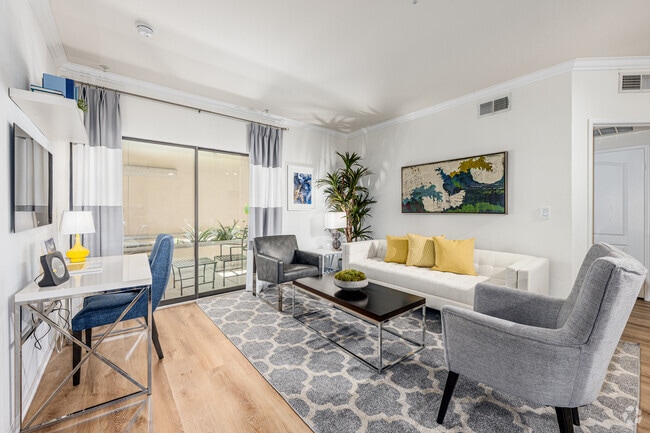 2BR, 2BA - 946SF - Living Room