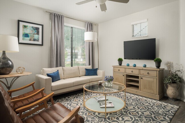 Spacious living rooms at Trevi Apartment Homes