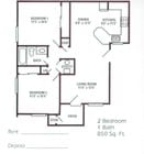 Two Bedrooms, One Bathroom