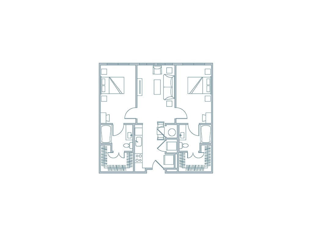 Floor Plan - 2BR-B