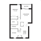 1BR/1BA