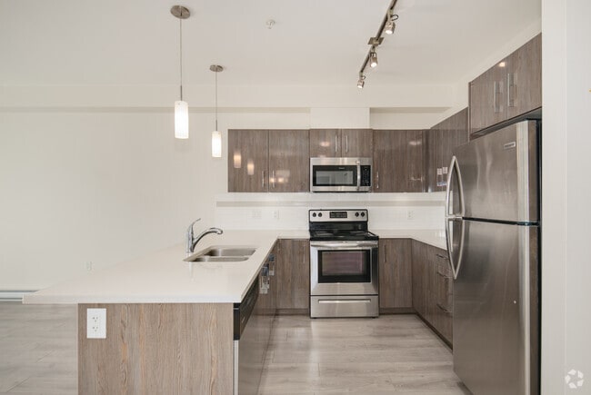 1 chambre, 1 salle de bain - 640 pi² - Cuisine - Parkview Place