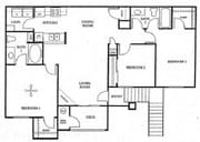 3BR/2BA