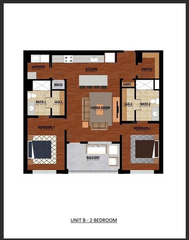 Photo - 2BR/2BA For Rent Unidad 1000 N. Lamar Blvd, 202