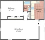 1BR/1BA