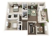 B5 floor plan The Cortesian Apartments