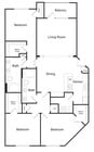 The Briarcliff 3 bedroom 2 bathroom 1587 sq ft apartment home at The Kendrick located in Atlanta, GA 30324