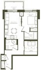 1D-B 1 Bedroom + Den