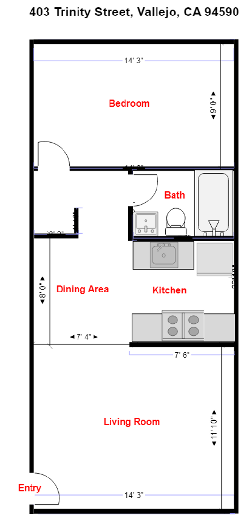 Photo - Adorable 1 Bedroom, 1 Bath Unit Unit 403