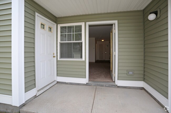 Lower level patio with storage