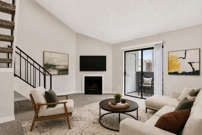 The Living Room at Hilltop View Apartments