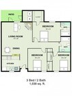 3BR/2BA