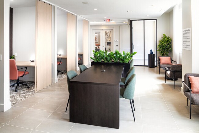 Leasing and cowork lounge