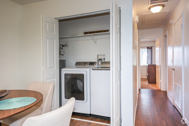 2BR, 2BA - 1,000 SF - Laundry Closet