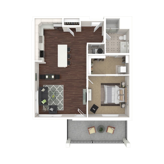 One Bedroom - 3.2 - Norton Links Apartments
