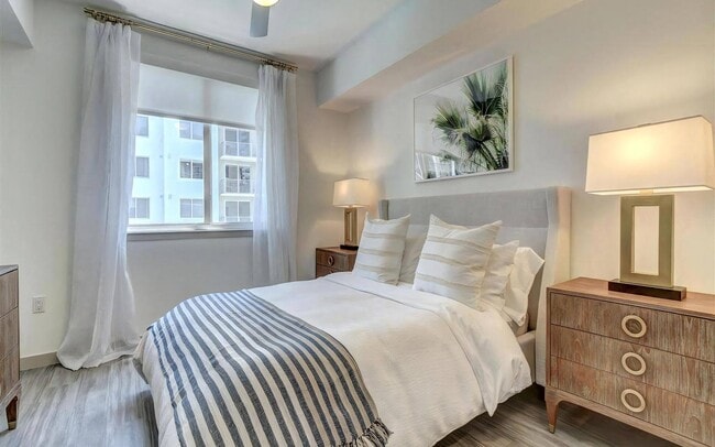Room for a bed and two nightstands, plus a dresser by the window.