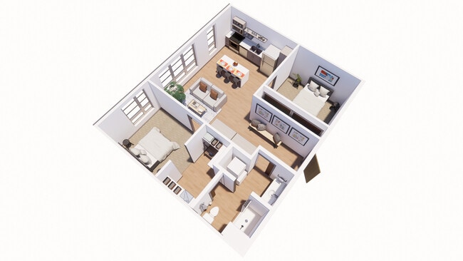 Two bedroom one bathroom