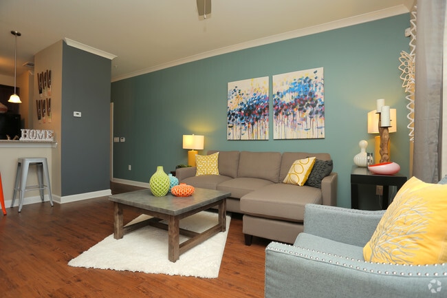 1BR - 783SF - Living Area - The Promenade Apartments at Pinnacle Hills