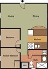 2BR/1BA