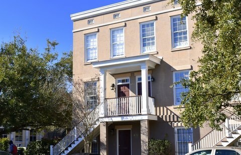 Front entrance of town house