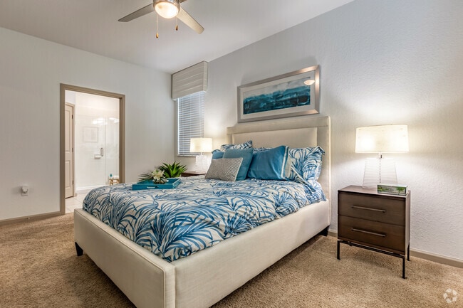 B1 - 2BR, 2BA - 1,040SF - Master Bedroom