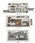 2 Bedroom with Garage