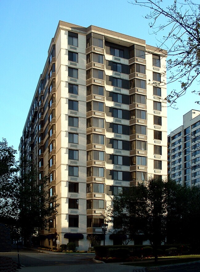 View from the northwest across Prospect Avenue - World Plaza North