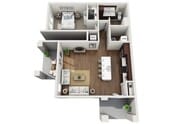 Floor Plan 1K | Drexel Ridge Apartments | Apartments in Oak Creek, WI