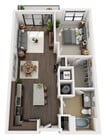 The Four - A2 - 1 Beds - 1 Baths - 762 Sq. ft.