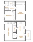 2 Bedrooms, 1.5 Bath Floor Plan