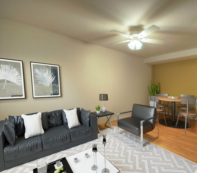 Living Room - Sheridan Park LLC Apartments