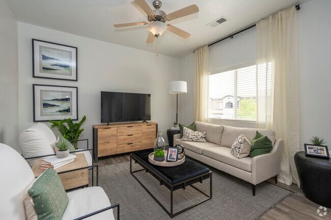 2BR, 2BA - 1,067SF - Living Room
