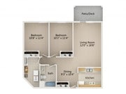 2 bedroom