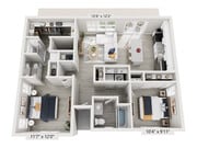 B2 floor plan Villas Litchfield Park