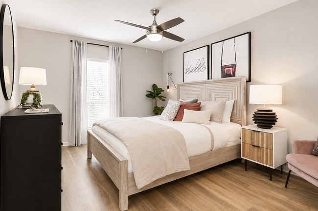 Comfortable bedrooms with modern finishes and inviting design.