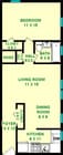Eagle One Bedroom Floorplan