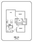 2 bedroom 2 bathroom 815sqft