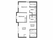 2BR/2BA