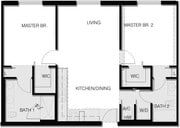 B Unit Floor Plan