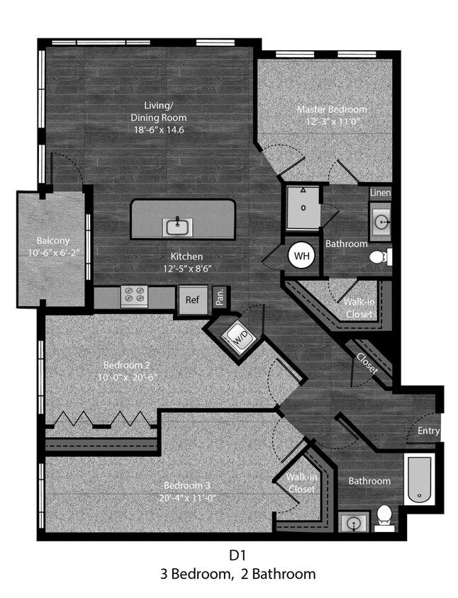 Floor Plan - Austen - 3Bed