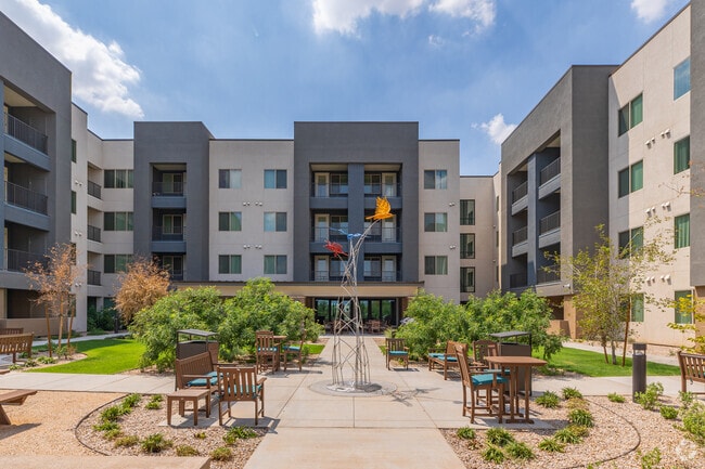 Courtyard - The Cascalote Senior Apartments