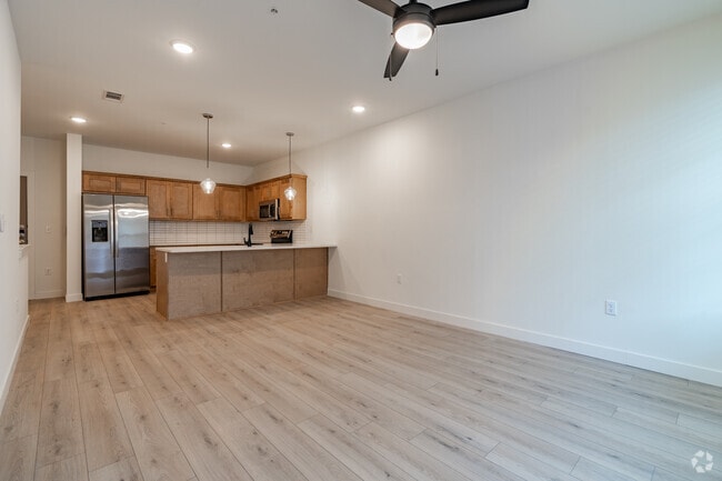 A3 1BR, 1BA - 879SF - Living Room - Grays Creek Apartments