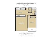 1 Bed/ 1 Bath-Plan B