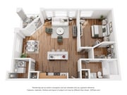 Harrison_1 Bed_1 Bath_784 sq ft