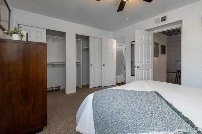 1BR, 1BA - 619SF - Bedroom - Lantana Apartments