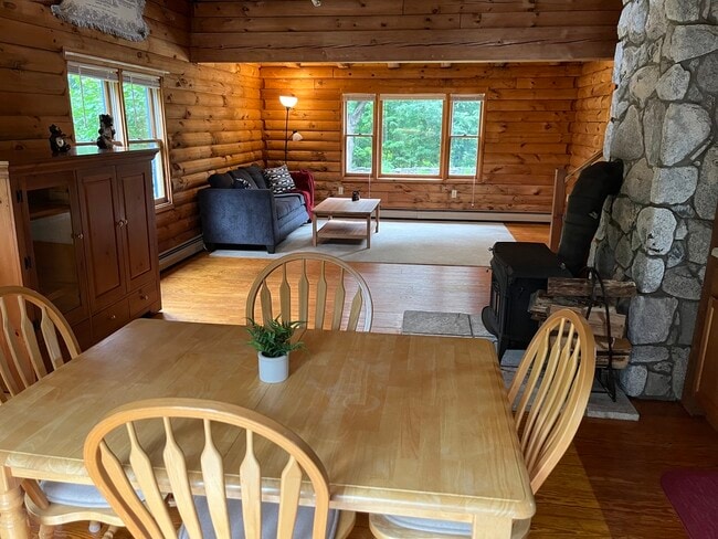 Kitchen to Livingroom - 137 Marshall St Unit Log cabin apartment